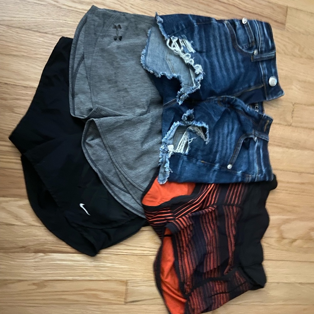 Lulu, Nike, AE, Under Armour shorts